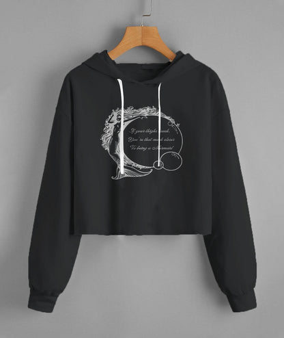 Lady'S Cropped Hoodie | Independent Trading Co. AFX64CRP