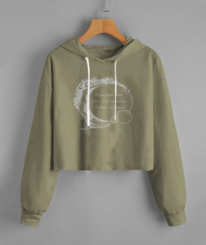 Lady'S Cropped Hoodie | Independent Trading Co. AFX64CRP