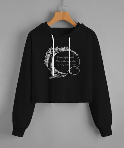 Lady'S Cropped Hoodie | Independent Trading Co. AFX64CRP